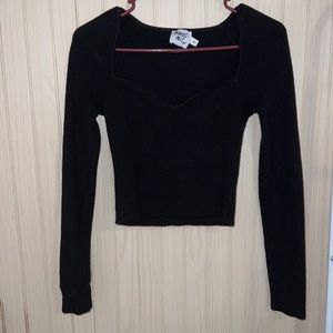 Princess Polly Alina Long Sleeve Black Top